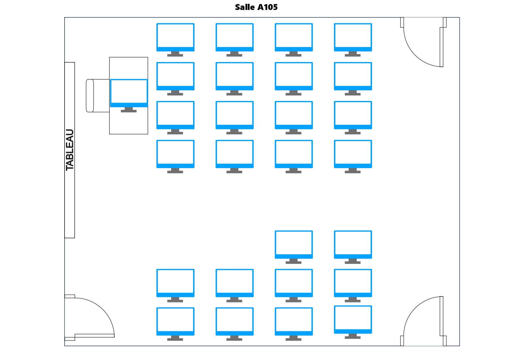 Plan de la salle